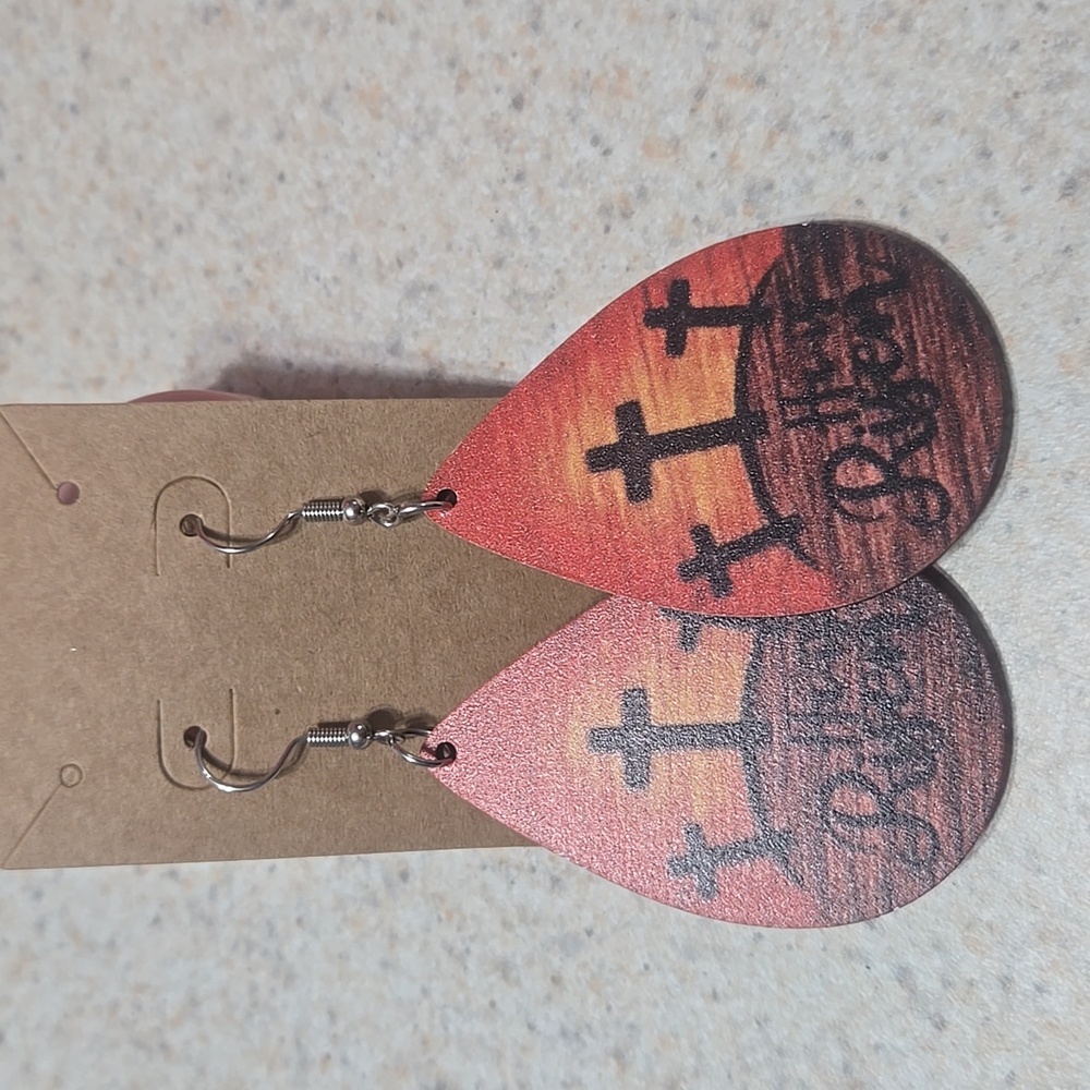 He is Risen Shepard Hook Earrings